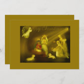 メリークリスマス 招待状 (正面/裏面)