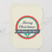 メリークリスマス 招待状 (正面/裏面)