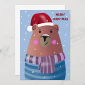 メリークリスマス 招待状 (正面/裏面)