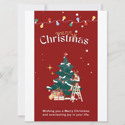 メリークリスマス 招待状 (正面)