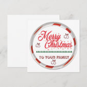 メリークリスマス 招待状 (正面/裏面)