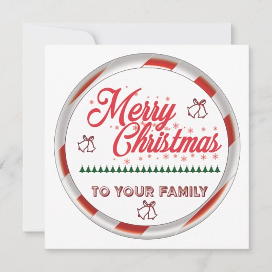 メリークリスマス 招待状 (正面)