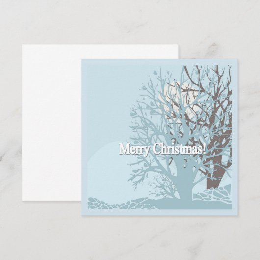 メリークリスマス！ 招待状 (正面/裏面)