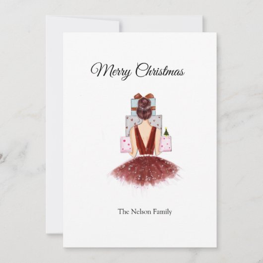 メリークリスマス 招待状 (正面)