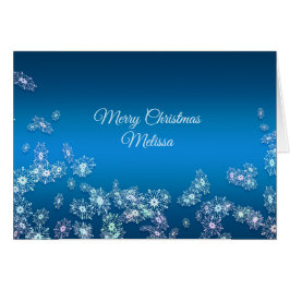 メリークリスマス。 挨拶状。名前