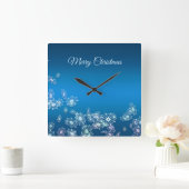 メリークリスマス.挨拶。 スクエア壁時計 (ホーム)