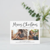 メリークリスマス | 新しいホーム変更の住所写真 シーズンポストカード (スタンド正面)