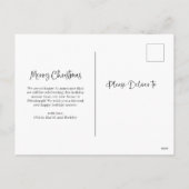 メリークリスマス | 新しいホーム変更の住所写真 シーズンポストカード (裏面)
