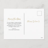 メリークリスマス |新しい住所の変更写真 シーズンポストカード (裏面)