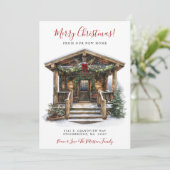 メリークリスマス 新居 玄関 引越し 案内状 (スタンド正面)