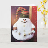 「メリークリスマス/新年おめでとう」と言う時 カード (黄色い花)