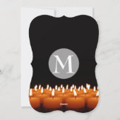 「メリークリスマス」「新年おめでとう」ろうそく シーズンカード (裏面)