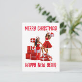 メリークリスマス.新年おめでとう。ウィメンマムシスタ シーズンポストカード (スタンド正面)