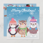 メリークリスマス/新年おめでとう シーズンカード (正面/裏面)