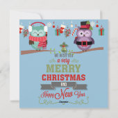 メリークリスマス/新年おめでとう シーズンカード (裏面)