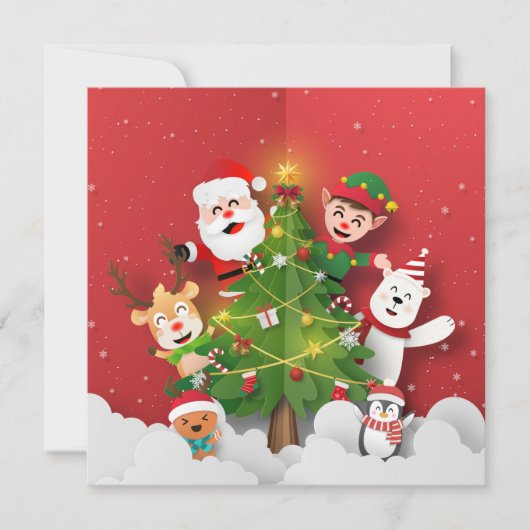 メリークリスマス/新年おめでとう シーズンカード (正面)