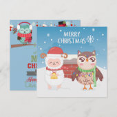 メリークリスマス/新年おめでとう シーズンカード (正面/裏面)