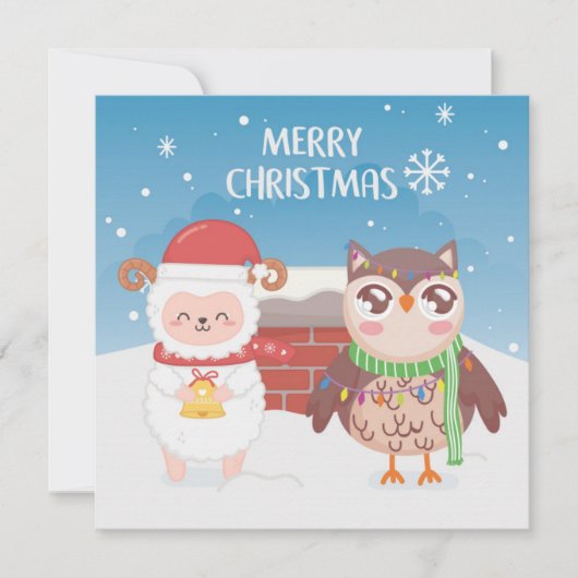 メリークリスマス/新年おめでとう シーズンカード (正面)