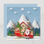 メリークリスマス/新年おめでとう シーズンカード (正面/裏面)