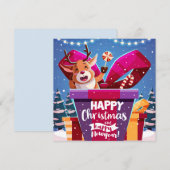 メリークリスマス/新年おめでとう シーズンカード (正面/裏面)