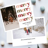 メリークリスマス 新年 キュート カラフル ホリデー シーズンカード