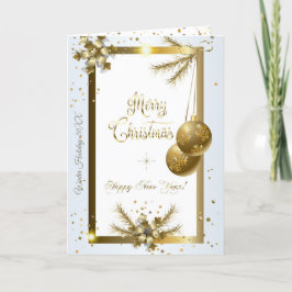 メリークリスマス&新年！2025金ゴールド シーズンカード