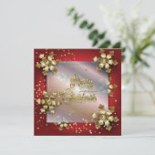 メリークリスマス&新年!2026金ゴールド シーズンカード (スタンド正面)