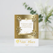 メリークリスマス&新年!2026金ゴールド シーズンポストカード (スタンド正面)