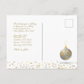 メリークリスマス&新年！2026金ゴールド シーズンポストカード (裏面)