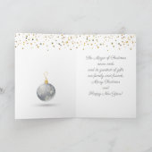 メリークリスマス&新年!20XXシルバーラグジュアリー シーズンカード (内部)
