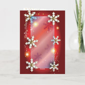 メリークリスマス&新年!20XXシルバー高級レッド カード (裏面)