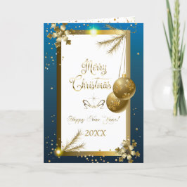 メリークリスマス&新年!20XX金ゴールド シーズンカード