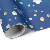 メリークリスマス&新年！20XX金ゴールド ラッピングペーパー (ロールコーナー)