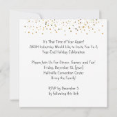 メリークリスマス&新年！20XX金ゴールド 招待状 (裏面)