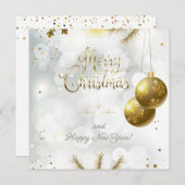 メリークリスマス&新年！20XX シーズンカード (正面/裏面)