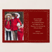 メリークリスマス.書道写真 箔カード (内部)