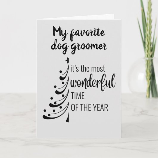 メリークリスマス**最高の犬のトリマー» シーズンカード (正面)