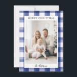 メリークリスマス!格子模様、写真 シーズンカード<br><div class="desc">お客様固有の"メリークリスマス"格子模様、写真のホリデーカード。モダン紙とシンプルデジタル愛好家のためのプリントとダウンロードの&。</div>
