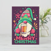 メリークリスマス、格言はクリスマスドリンクを飲む シーズンカード (スタンド正面)