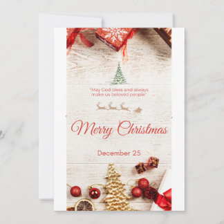 メリークリスマス 案内状