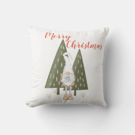 メリークリスマス 森のノーム 白 クッション