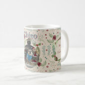 メリークリスマス 森の常緑樹リース コーヒーマグカップ (正面右)
