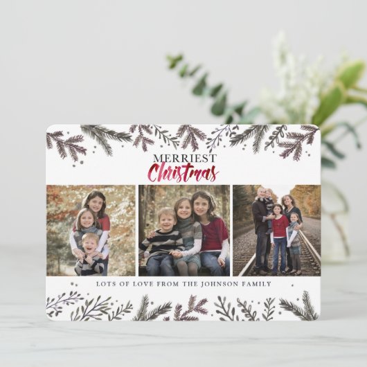 メリークリスマス | 植物樹 | フォトカード シーズンカード (スタンド正面)