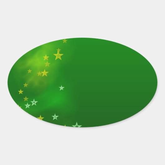 メリークリスマス 楕円形シール (正面)