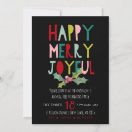 メリークリスマス！楽しいクリスマスパーティを！ 招待状