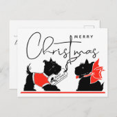 メリークリスマス |様がスコッ最高のティー犬に ポストカード (正面/裏面)