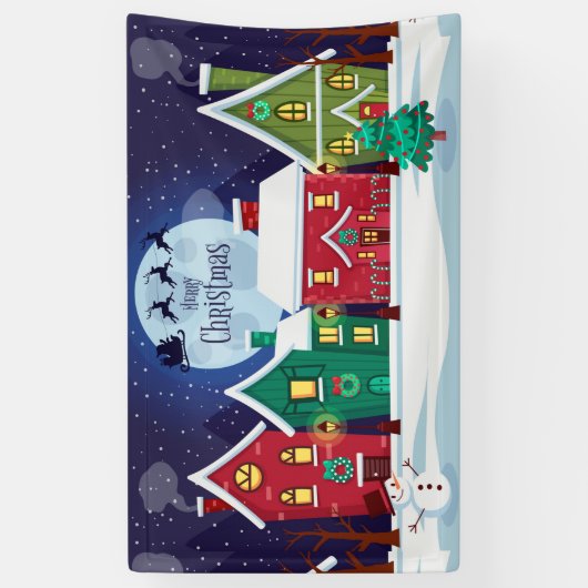メリークリスマス 横断幕 (縦)