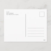 メリークリスマス.水彩の休日のシロクマ シーズンポストカード (裏面)