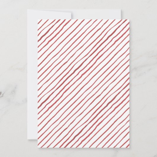 メリークリスマス | 水彩の赤い車のホリデーパーティー 招待状 (裏面)