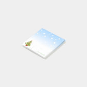 メリークリスマス、水彩クリスマスツリー ポストイット (アングル)